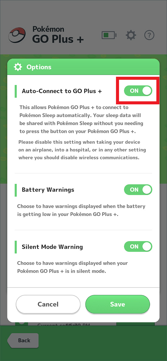 Pokemon GO Plus Options Now Only Show When Connected or Connecting